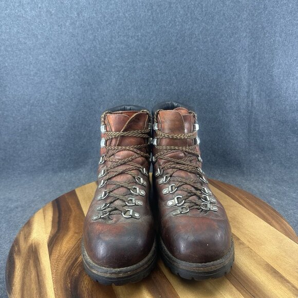 IRISH SETTER USA by Red Wing Vtg Cognac All-Leather Mountain Boots Men's 12B - Picture 3 of 16